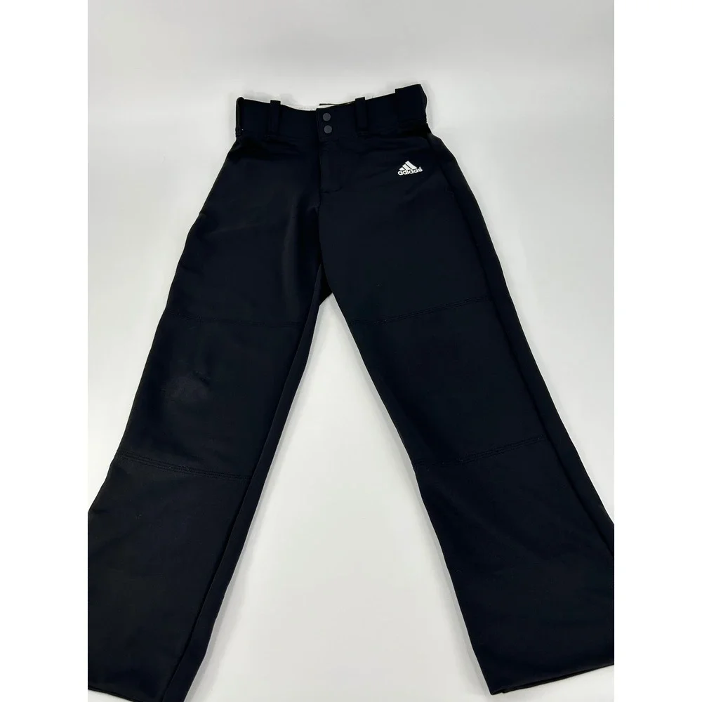 Adidas Climalite Baseball Pants Mens S Black Reinforced Knee Athletic Trouser